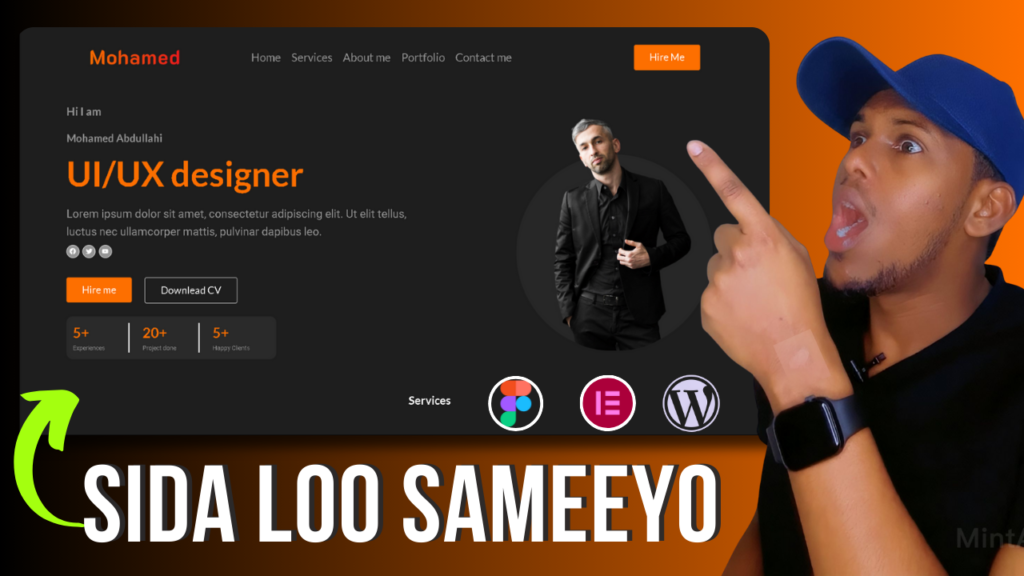 Sida loo sameeyo Portfolio website Step by Step